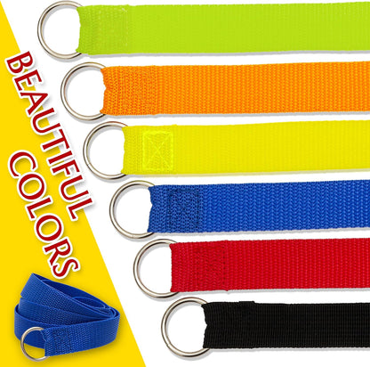 Slip Lead Dog Leash, 6 Pcs Short Pet Leashes Slip Leads for Dogs Cats Grooming Shelter Rescues Walking Training,Etc., 6 FT Strong Pulling Dog Leash with O-Ring5