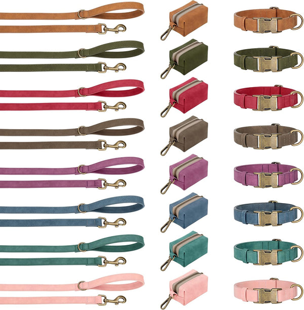 Didog Soft PU Leather Dog Collar for Small Dogs, Quick Release, Blue S | Comfort for Daily Walking Backyard, Stylish for Photography, Metal Buckle & D-Ring, Easy Wipe Clean, Adjustable Neck 10-15"6