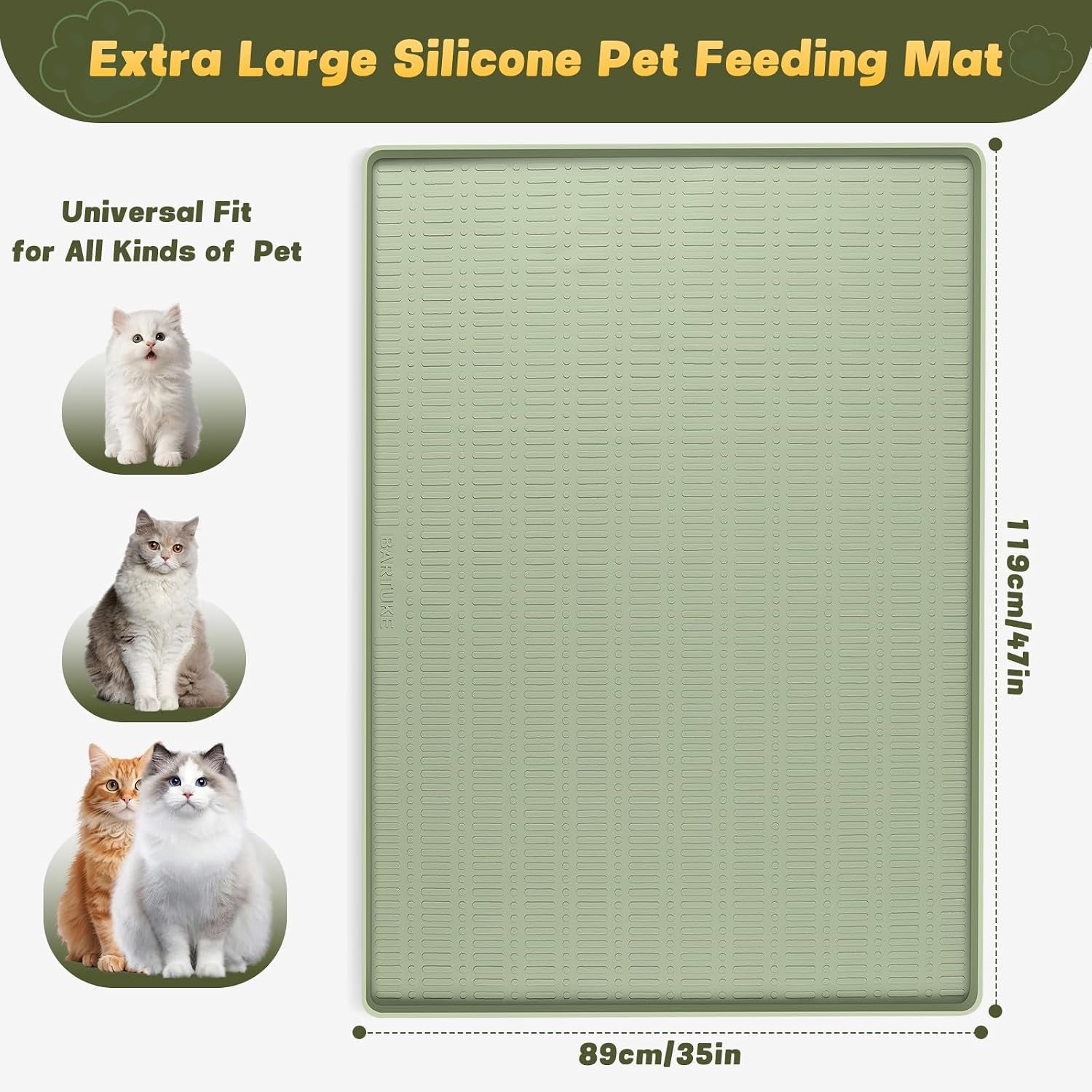 47-x-35-silicone-cat-food-mat-waterproof-pet-feeding-mat-with-raised-edge-extra-large-cat-bowl-mat-water-bowl-placemats-for-cats-non-slip-protects-floors-easy-to-clean-light-green