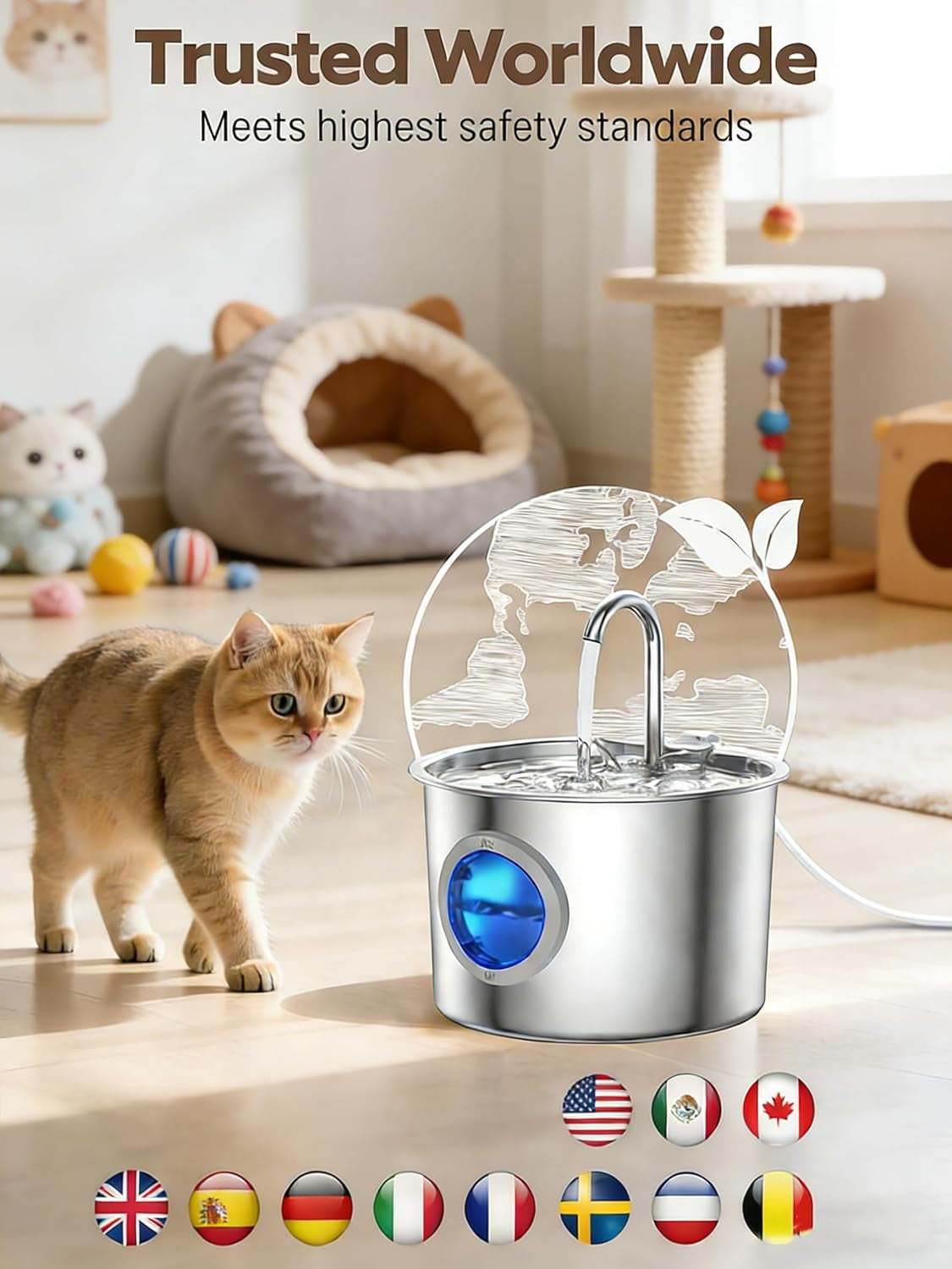 cat-water-fountain-advanced-304-stainless-steel-2-2l-74oz-with-detachable-tank-easy-to-clean-automatic-pet-fountain-quiet-cats-water-dispenser-perfect-for-cats-dogs-indoor