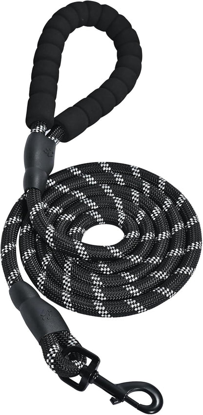 Amazon Basics round Dog Leash, Heavy Duty, Durable Rope for Small, Medium, and Large Dogs, Lightweight Design for Walking, Training, and Outdoor Activities, Blue, 6 Ft11