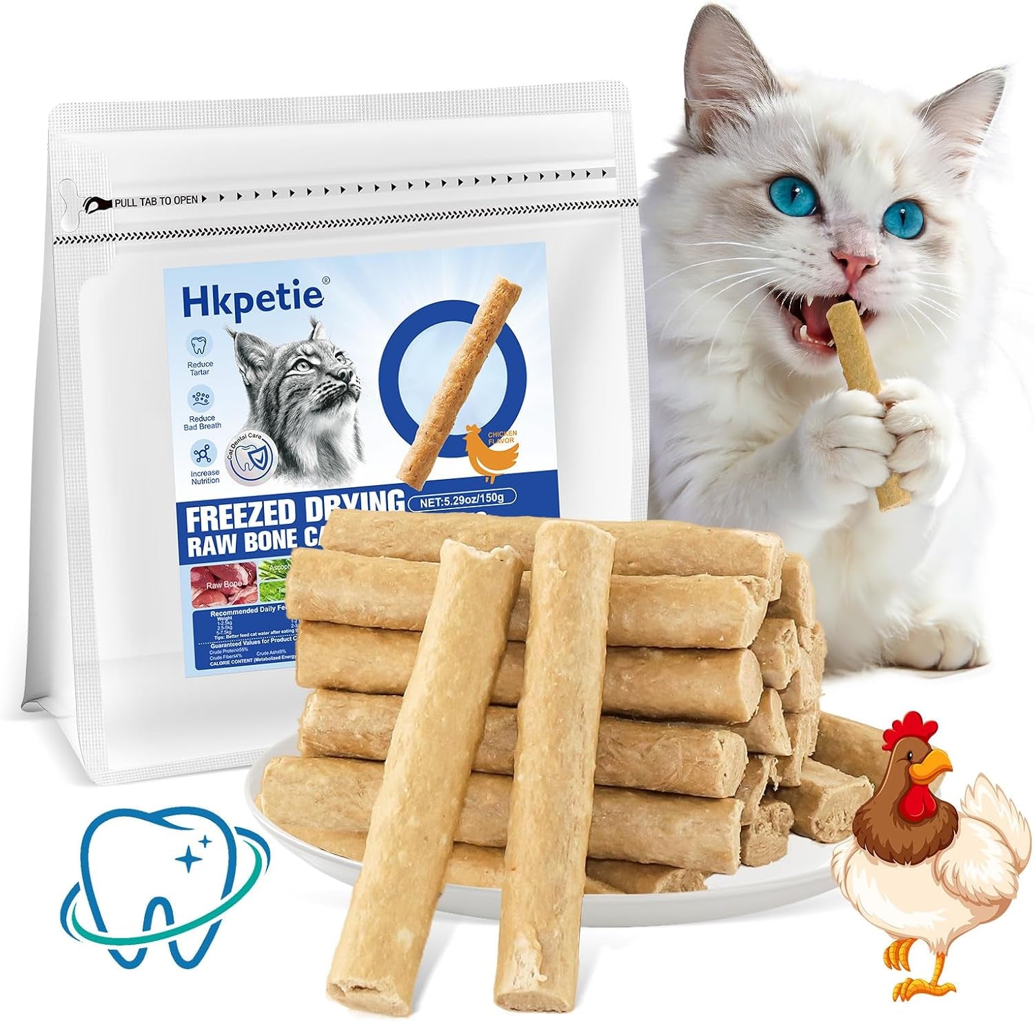30g-freezed-dried-cat-chew-stick-chicken-flavor-cat-dental-treats-for-freshens-breath-and-reduce-tartar-feline-teething-sticks-cats-treats-snack