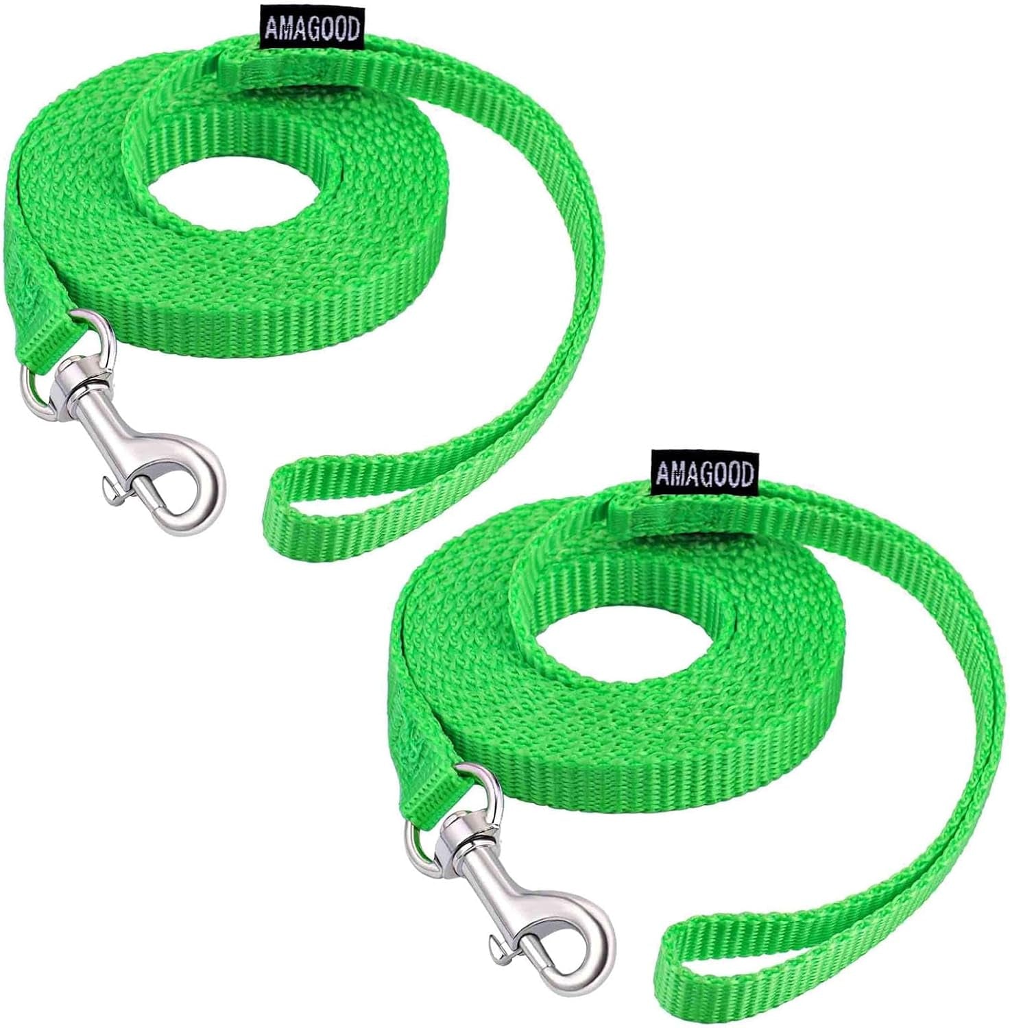 amagood-6-ft-puppy-leash-strong-traditional-style-with-easy-to-use-collar-hook-great-for-small-medium-and-large-dogs-5-8in-x-6-ft-purple