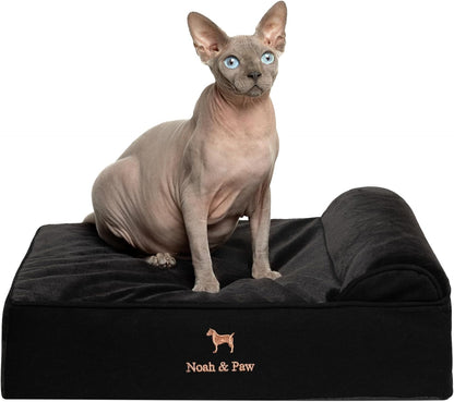 NOAH & PAW Large Dog Bed, 35X25X8.7 Inch, Orthopedic Dog Beds, Eggshell Memory Foam Infused with Cooling Gel, Water Resistant, Machine Washable, Includes Inner Cover (Velvet Collection)20