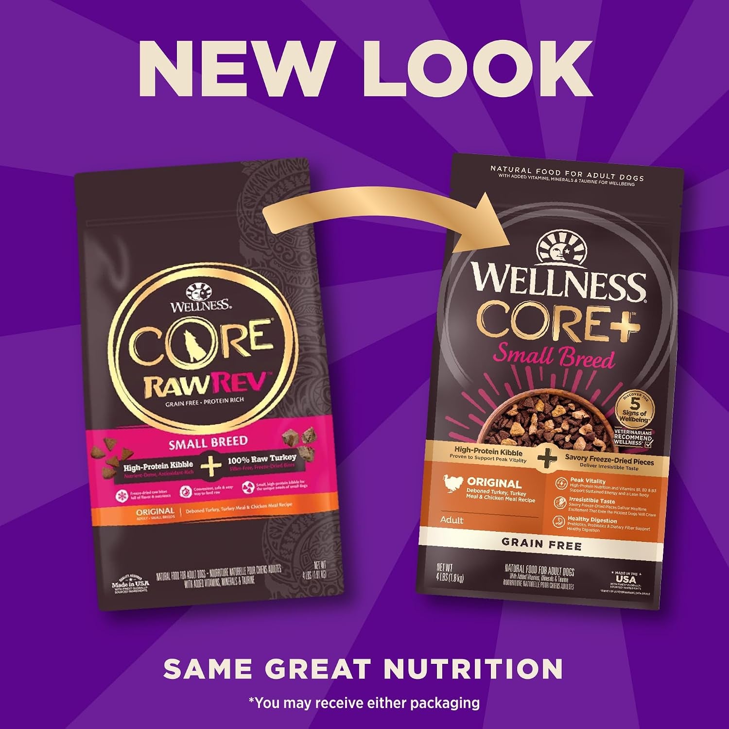 wellness-core-small-breed-adult-dry-dog-food-with-freeze-dried-pieces-grain-free-kibble-natural-high-protein-turkey-and-chicken-recipe-4-lb-bag