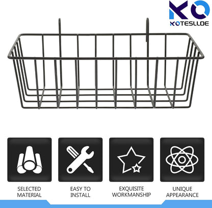 Hay Feeder for Rabbit, Guinea Pig, Bunny, Chinchilla, Heavy-Duty Metal Frame Hay Feeder, Small Animal Basket with Hook Metal Grass Holder Black2