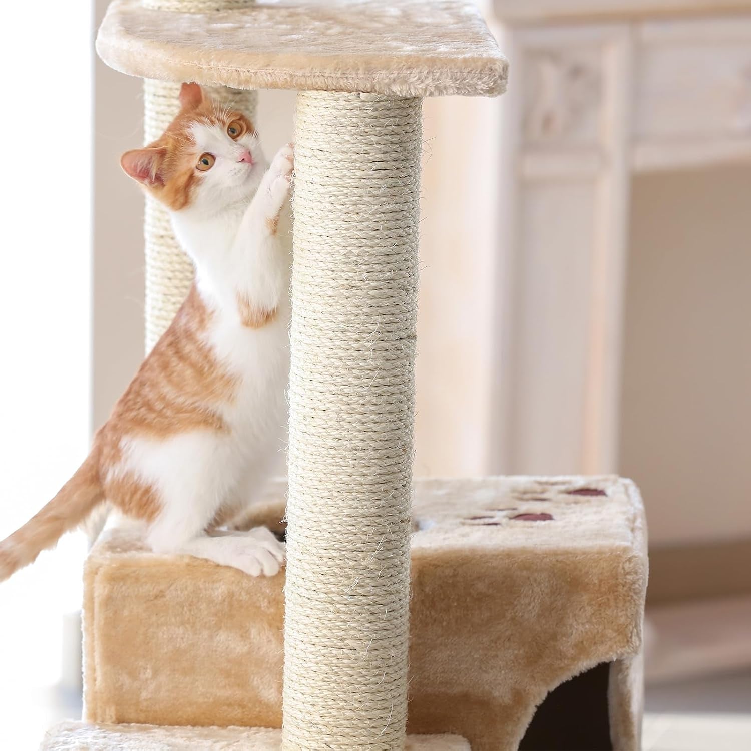 arrowbash-8-pcs-m8-cat-scratching-post-replacement-15-7x3-1-sisal-pole-cat-tree-climbing-post-replacement-with-screw-refill-scratcher-pole-for-indoor-kitten-tree-tower-spare-pet-furniture-protector