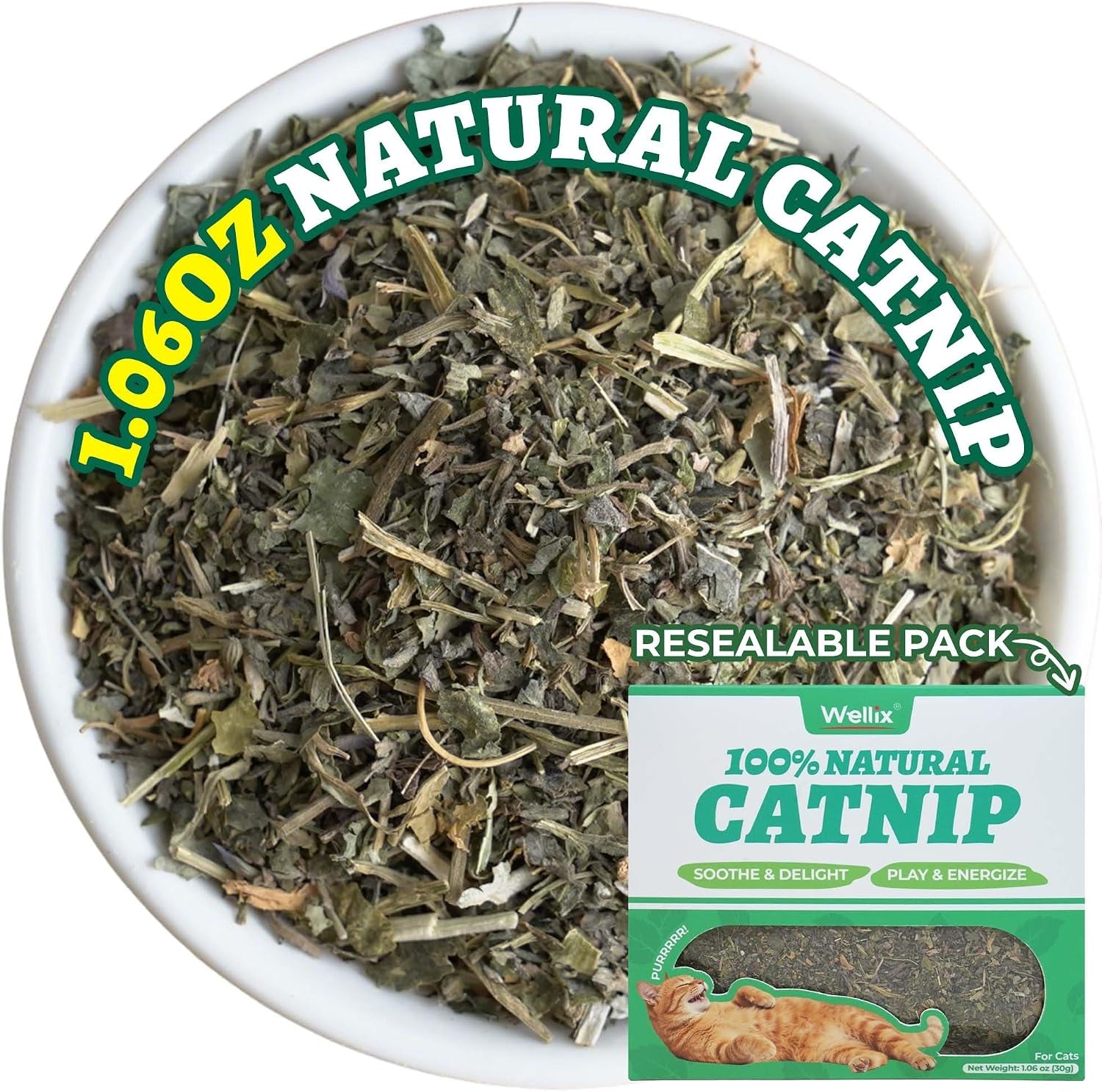 wellix-fresh-dried-catnip-for-cats-used-as-cat-nip-treats-1-06oz-natural-dried-catnip-leaves-flowers-stems-fresh-aroma-non-addtictive