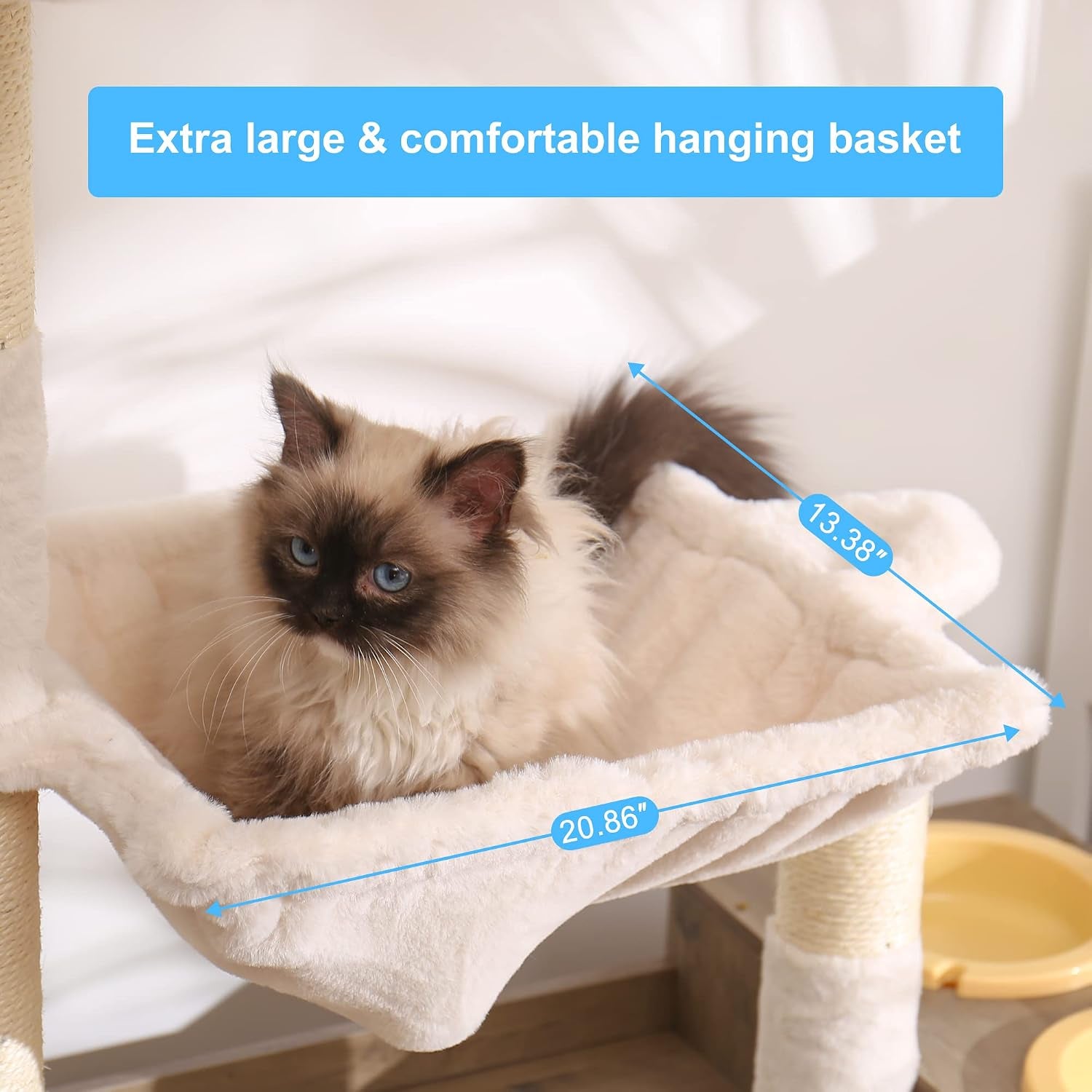 hey-brother-cat-tree-tower-food-station-xl-litter-box-enclosure-mpj101sg-48-81-inches-wooden-all-in-one-cat-furniture-large-hammock-bed-scratching-posts-big-basket-for-indoor-cats-rustic-gray