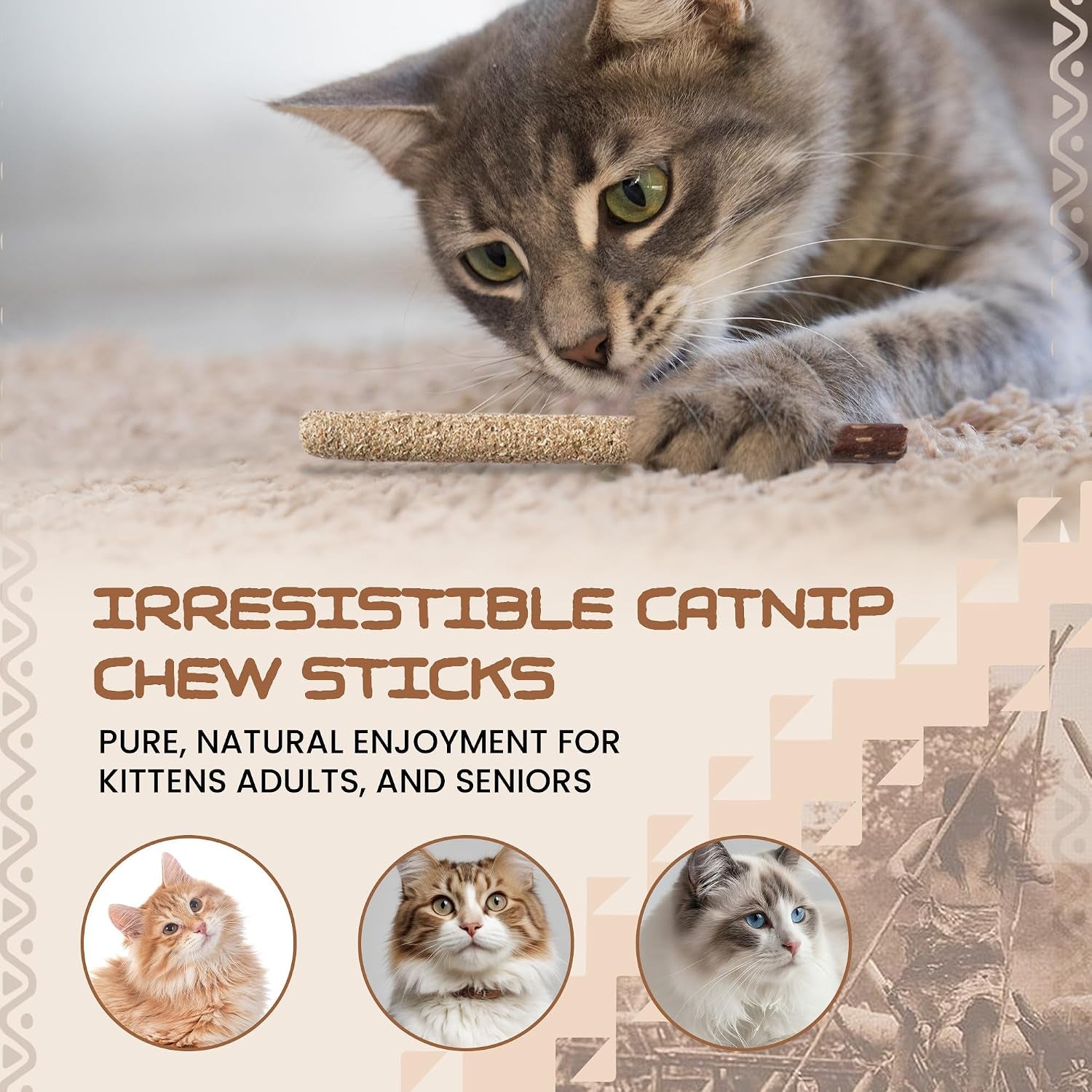 hupa-cat-chew-sticks-anxiety-relief-digestive-support-kitten-teething-chews-cat-dental-chews-natural-catnip-teething-for-indoor-cats-energetic-chew-for-all-ages-breeds-6-sticks