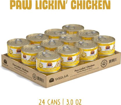 Weruva Classic Cat Food, Paw Lickin’ Chicken with Chicken Breast in Gravy, 3Oz Can (Pack of 24)2