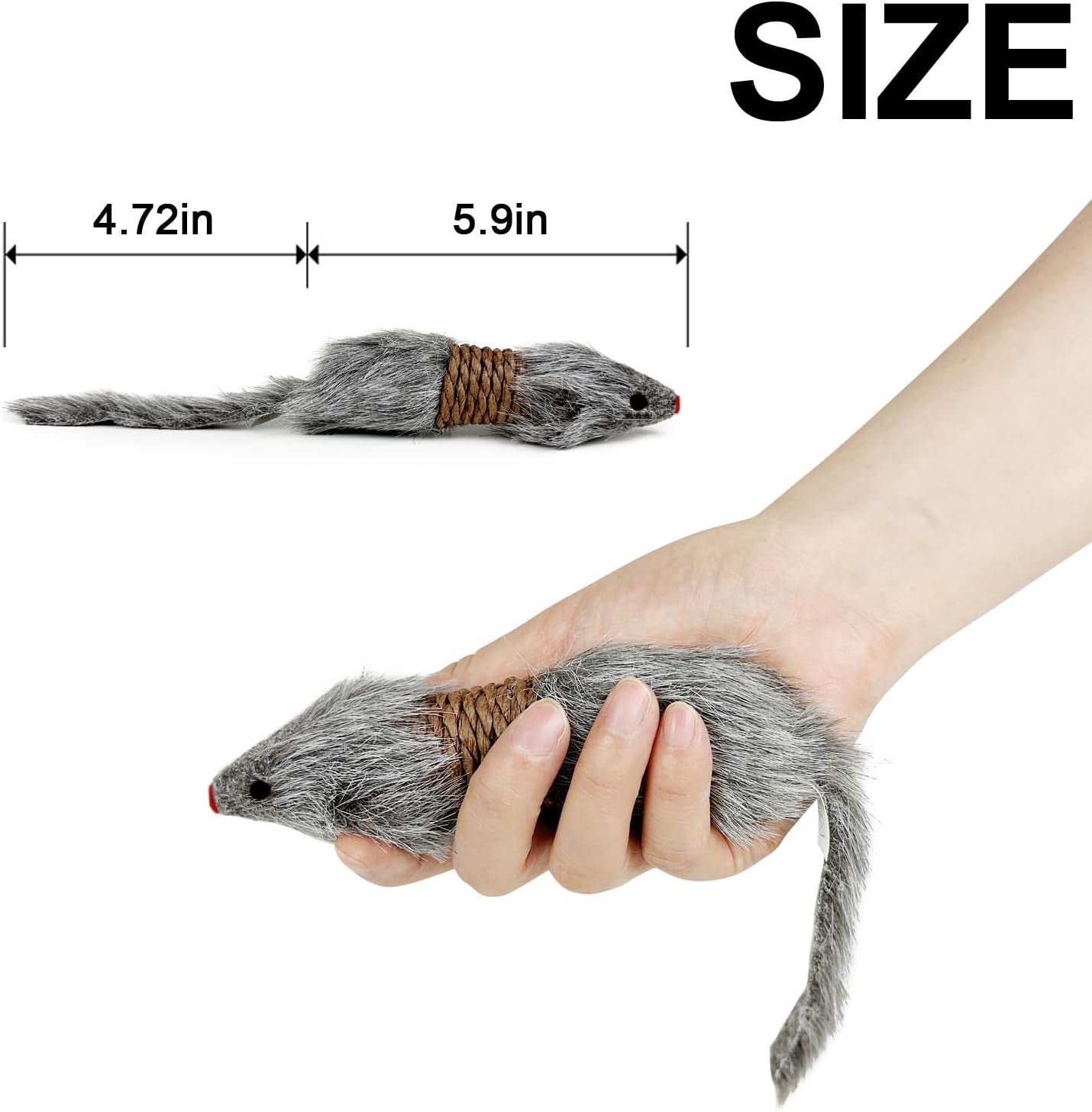 ttcat-2-pack-large-furry-mouse-cat-toys-natural-paper-rope-realistic-fake-mice-kitten-interactive-hunting-toy-durable-chew-teaser-toy-for-indoor-cats-boredom-relief-cat-prey-toy
