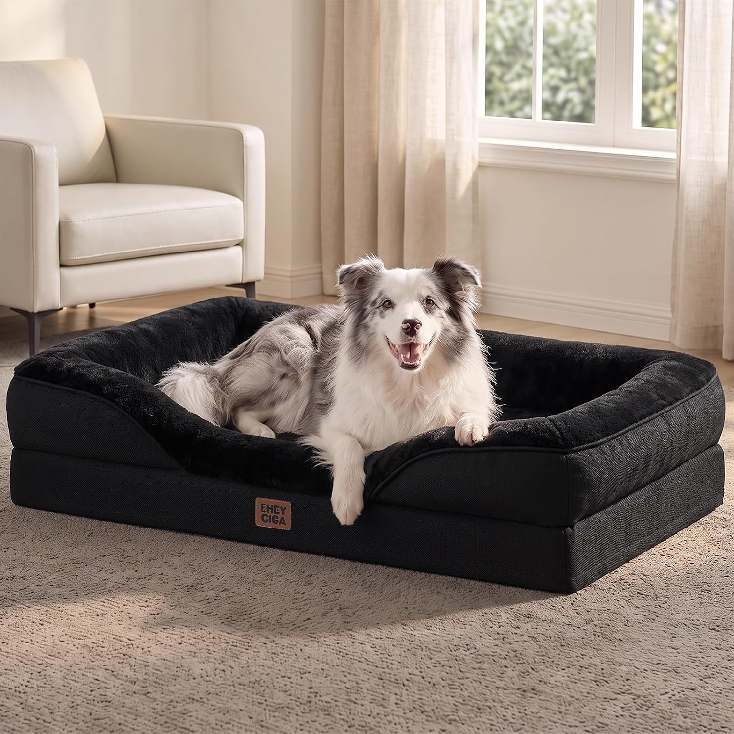 eheyciga-orthopedic-xl-dog-bed-for-large-sized-dog-42x30-inch-extra-large-memory-foam-dog-couch-bed-with-sides-waterproof-liner-washable-removable-cover-bolster-pet-sofa-grey