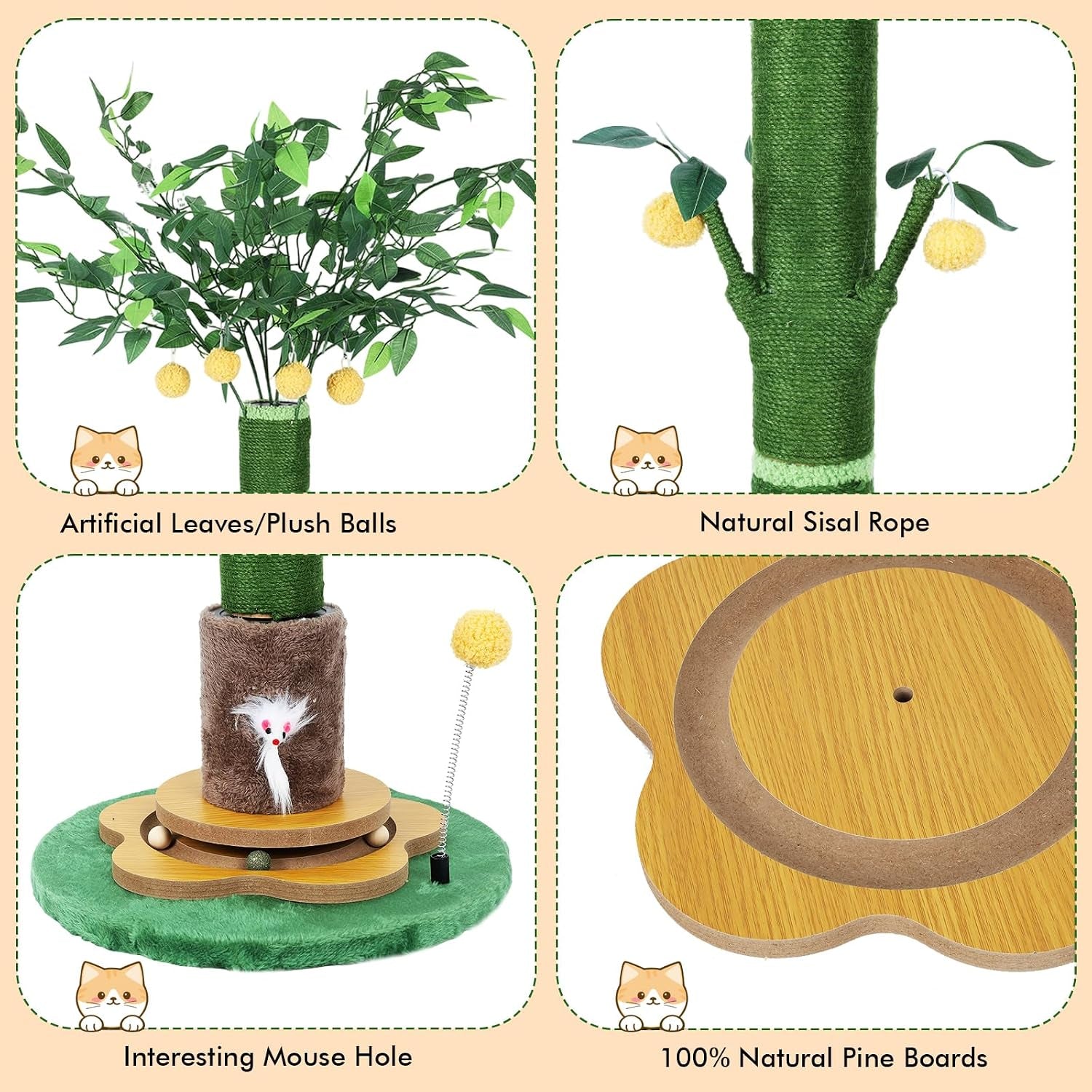 47-extra-tall-cat-scratching-post-cute-cat-scratching-post-for-indoor-heavy-duty-vertical-scratcher-with-natural-sisal-rope-cat-toy-mouse-balls-track-toy-hanging-ball