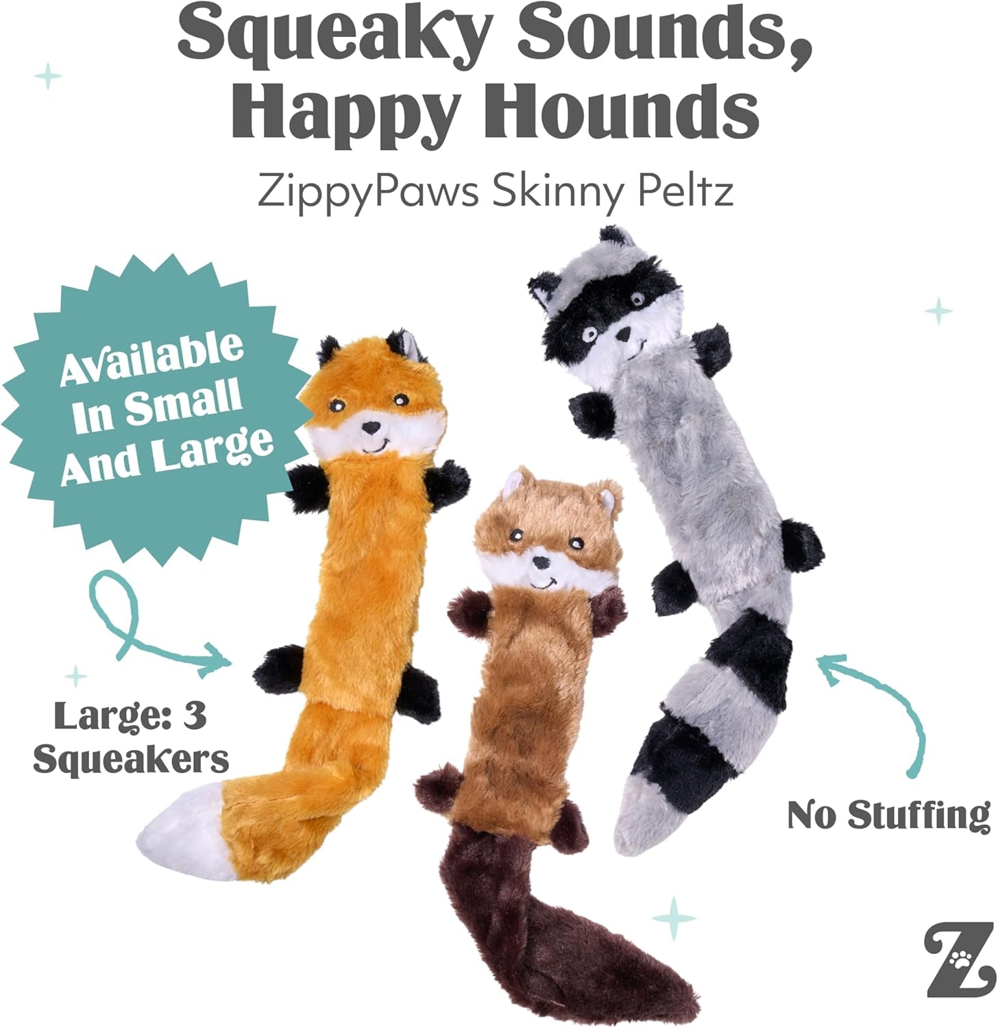 zippypaws-skinny-peltz-no-stuffing-dog-toy-pack-to-keep-them-busy-for-medium-and-large-dogs-squeaky-pet-toys-unstuffed-chew-toys-soft-plush-variety-pack-fox-raccoon-and-squirrel-18