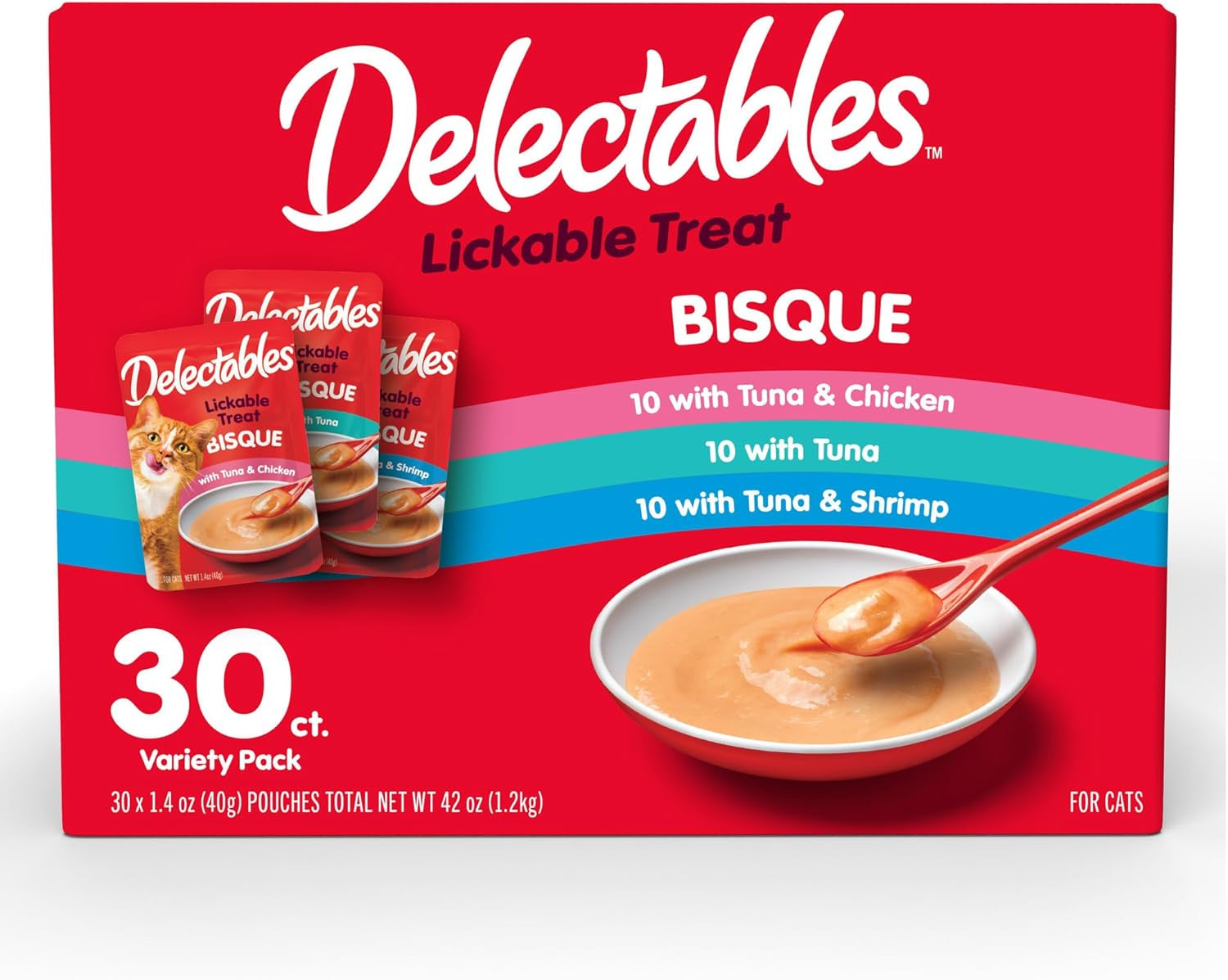 delectables-lickable-treat-bisque-wet-cat-treat-with-real-tuna-salmon-food-topper-hydrating-grain-free-no-fillers-no-by-products-no-added-preservatives-1-4oz-pouch-12ct