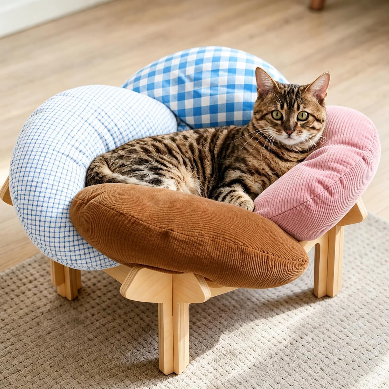 pachira-elevated-cat-bed-wooden-cat-couch-fluffy-cat-sofa-flower-for-indoor-cats-raised-cat-bed-with-washable-fluffy-cushion-and-birch-wood-cat-chair-for-kitty-and-puppy-cat-furniture-white