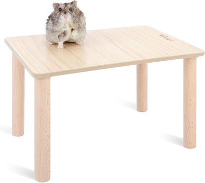 Niteangel Hamster Play Wooden Platform: Triangle - 9" L X 9" W - 6.3" H | Can Maximizes Cage Space & Enriches Pet Environment for Dwarf Syrian Hamsters Gerbils Mice Degus or Other Small Pets8