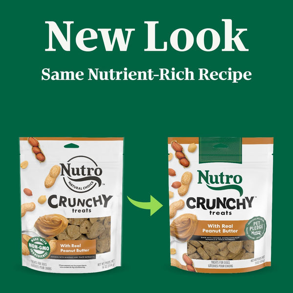 Nutro Crunchy Dog Treats with Real Peanut Butter, 16 Oz | 5 Calories per Treat, Natural Ingredients, No Corn, Wheat, Soy Protein, Low Calorie, Quality Protein, Ideal for Training3