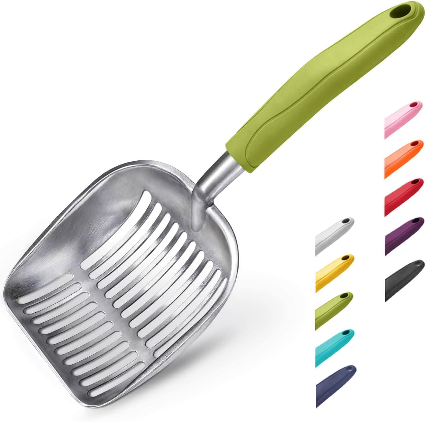 wepet-cat-litter-scoop-aluminum-alloy-sifter-kitty-metal-scooper-deep-shovel-long-handle-poop-sifting-kitten-pooper-lifter-durable-heavy-duty-for-litter-box