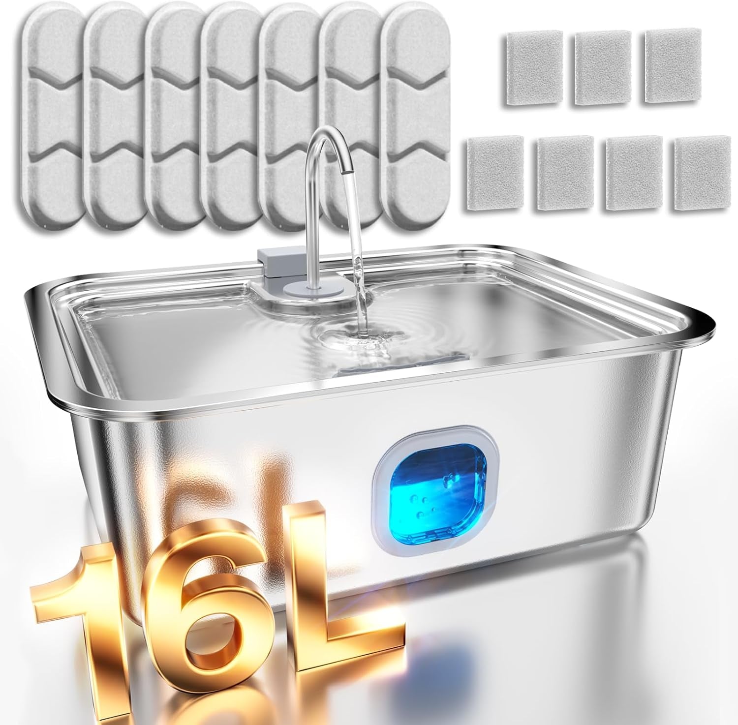 4-2gal-dog-water-fountain-for-large-dogs-16l-stainless-steel-large-dog-fountain-water-bowl-with-deeper-wider-drinking-tray-automatic-pet-water-dispenser-with-visible-window-for-multi-pets-families