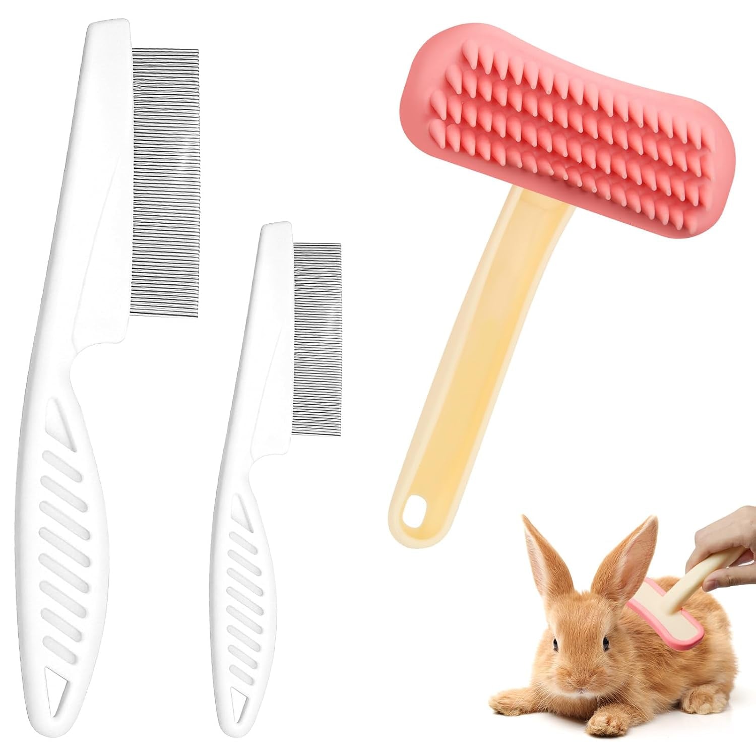 rabbit-brush-soft-silicone-small-animal-massage-comb-practical-bunny-brush-for-grooming-bunny-grooming-kit-supplies-suitable-for-cats-puppies-other-pets