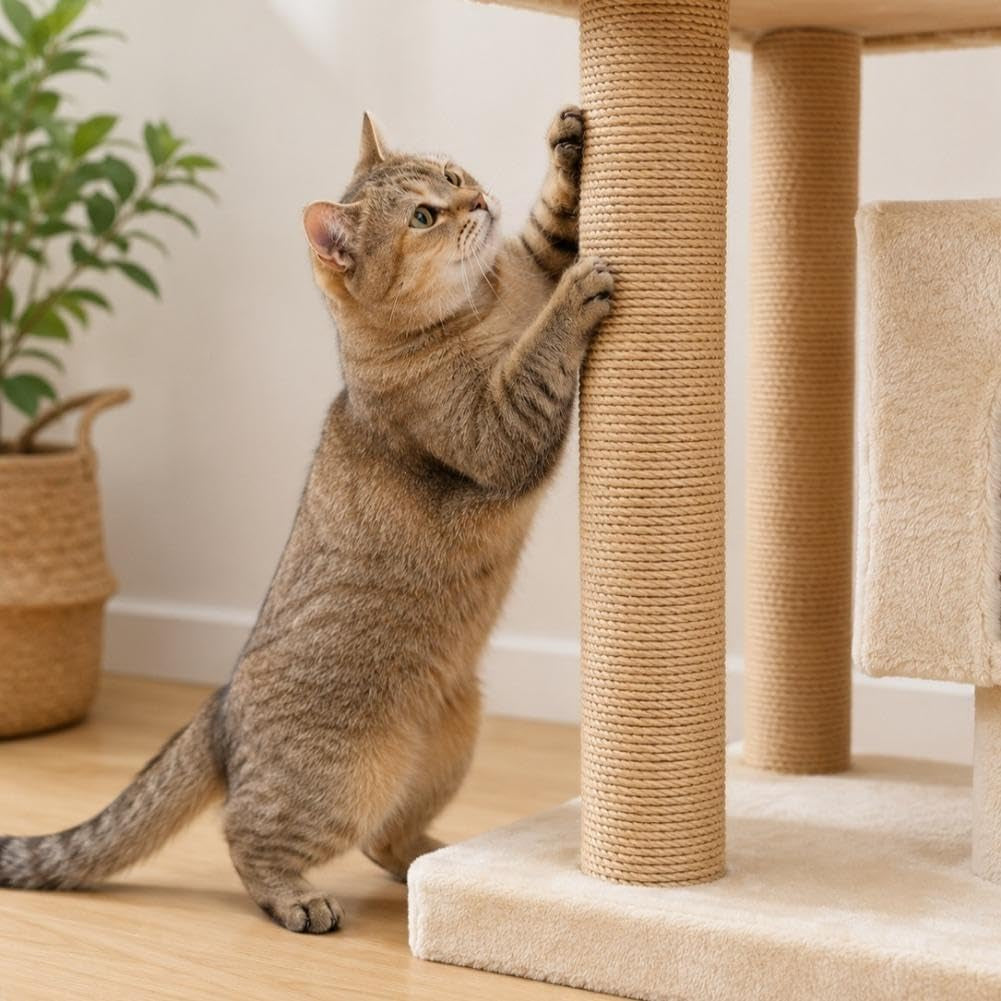 cat-scratching-post-replacement-12-2-natural-jute-spare-extension-scratch-post-with-m8-nut-connectors-easy-install-rope-scratching-posts-refill-for-diy-cat-furniture-climbing-tower-yellow