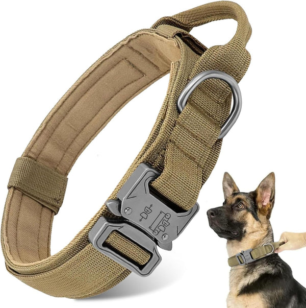 Tactical Dog Collar Leash Set,Dog Collar with Controll Handle for Large Dog7