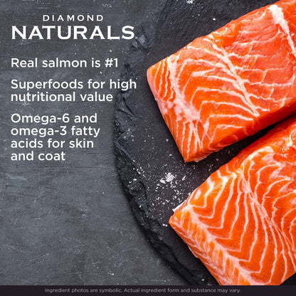Diamond Naturals Skin & Coat Puppy, Adult & Senior Dry Dog Food Salmon 30Lb | Real Salmon & Potato | Omega Fatty Acids Help Support Healthy Skin & Shiny Coat | Guaranteed Probiotics & Superfoods4