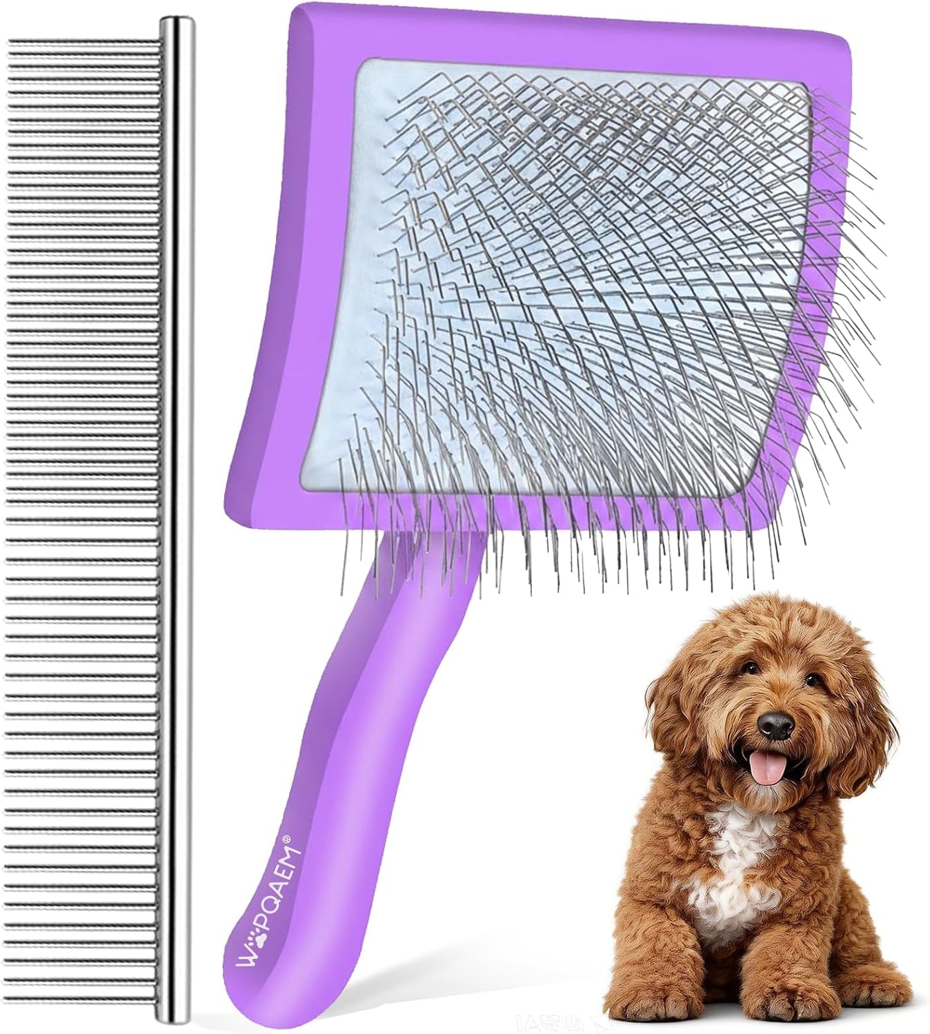 wooden-long-pin-slicker-brush-for-dogs-doodles-poodles-long-hair-grooming-detangling-and-fluffing-for-wavy-and-curly-hair-designed-for-heavy-thick-coats-to-prevent-matting-at-home