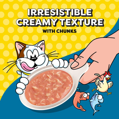 Temptations Lickable Spoons with Chunks Wet Cat Treats, Variety, 24 Count | Mess-Free Puree Spoon, Two Flavors per Spoon, Serve as Treat or Food Topper, Hand-Feed for Bonding, Portioned Serving3