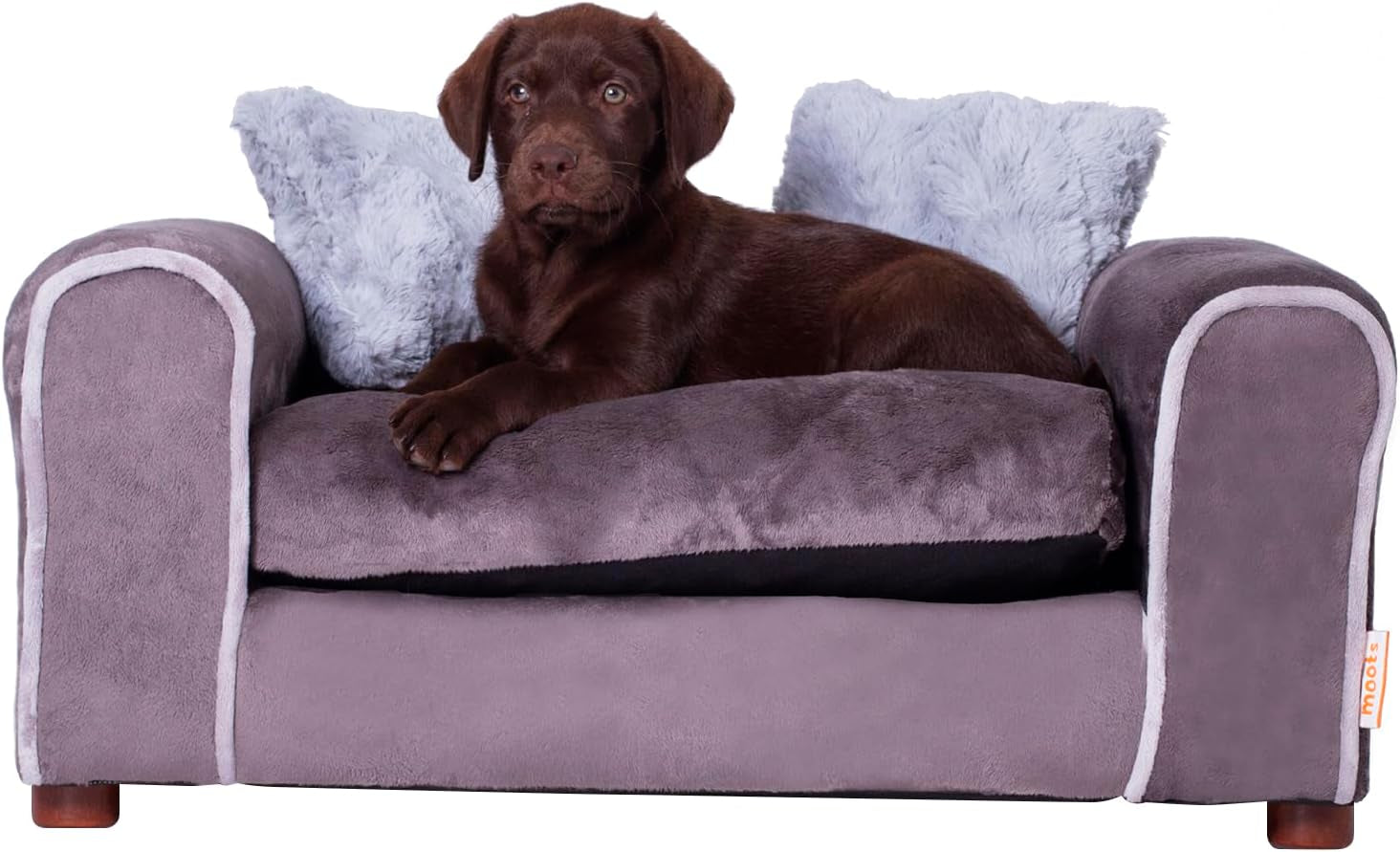 moots-furry-pet-lounge-pet-bed-with-2-pillows-deluxe-sofa-for-dogs-easy-to-coordinate-stylish-and-cleanable-dog-sofa-couch-charcoal-large