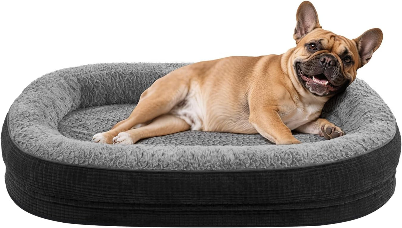 joejoy-orthopedic-dog-beds-large-sized-dog-xl-egg-crate-memory-foam-pet-couch-bed-with-bolster-sides-waterproof-lining-removable-washable-cover-non-slip-bottom-grey