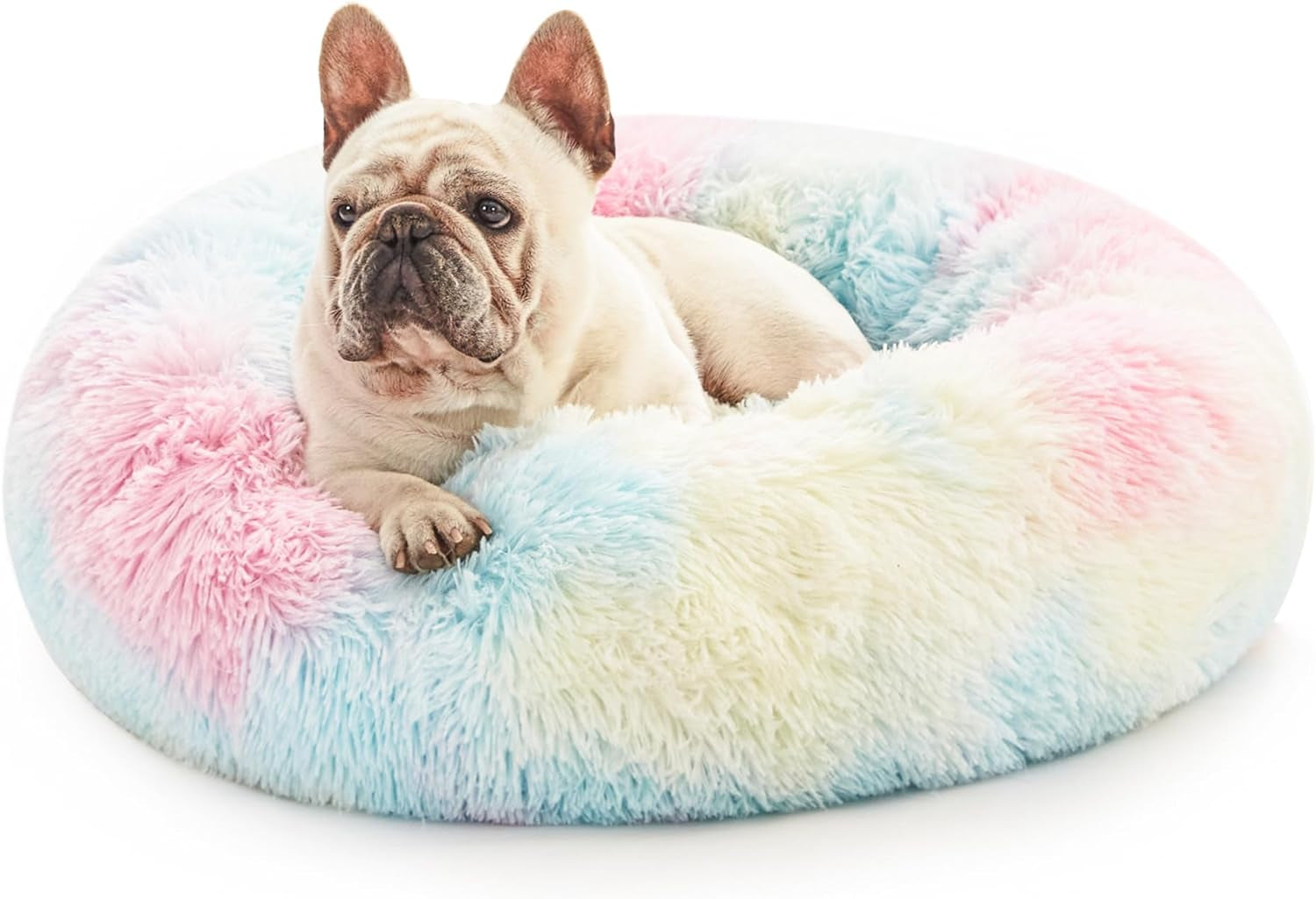 loves-cabin-calming-cat-bed-for-indoor-cats-anti-anxiety-donut-round-dog-bed-fluffy-faux-fur-washable-pet-bed-for-small-medium-dogs-and-cats-grey-20in