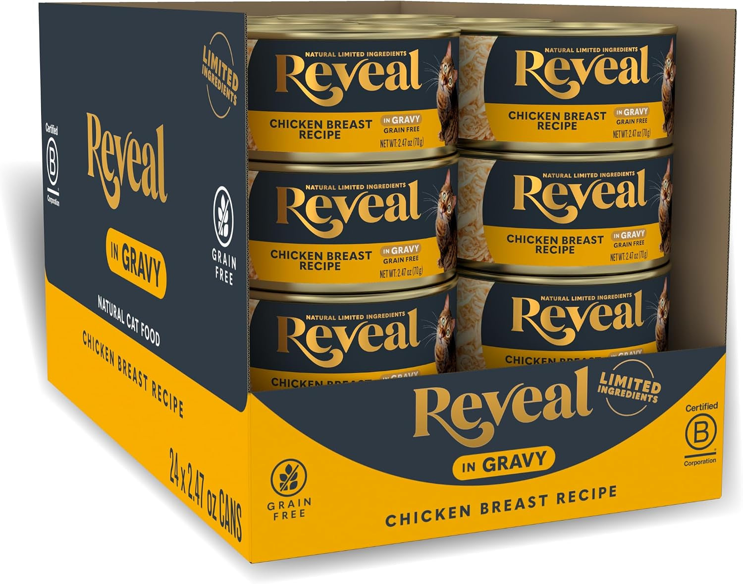reveal-fish-chicken-variety-in-gravy-wet-cat-food-12-pack-2-47-oz-cans-100-natural-high-quality-protein-limited-ingredient-grain-free-no-fillers-no-artificial-additives-no-by-products