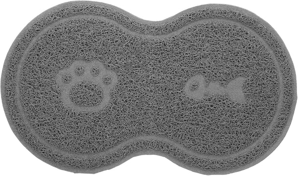 Pet Placemats for Food Water Cat Litter Mat Non Mat for Pets Grey Sturdy Easy to Maintain1