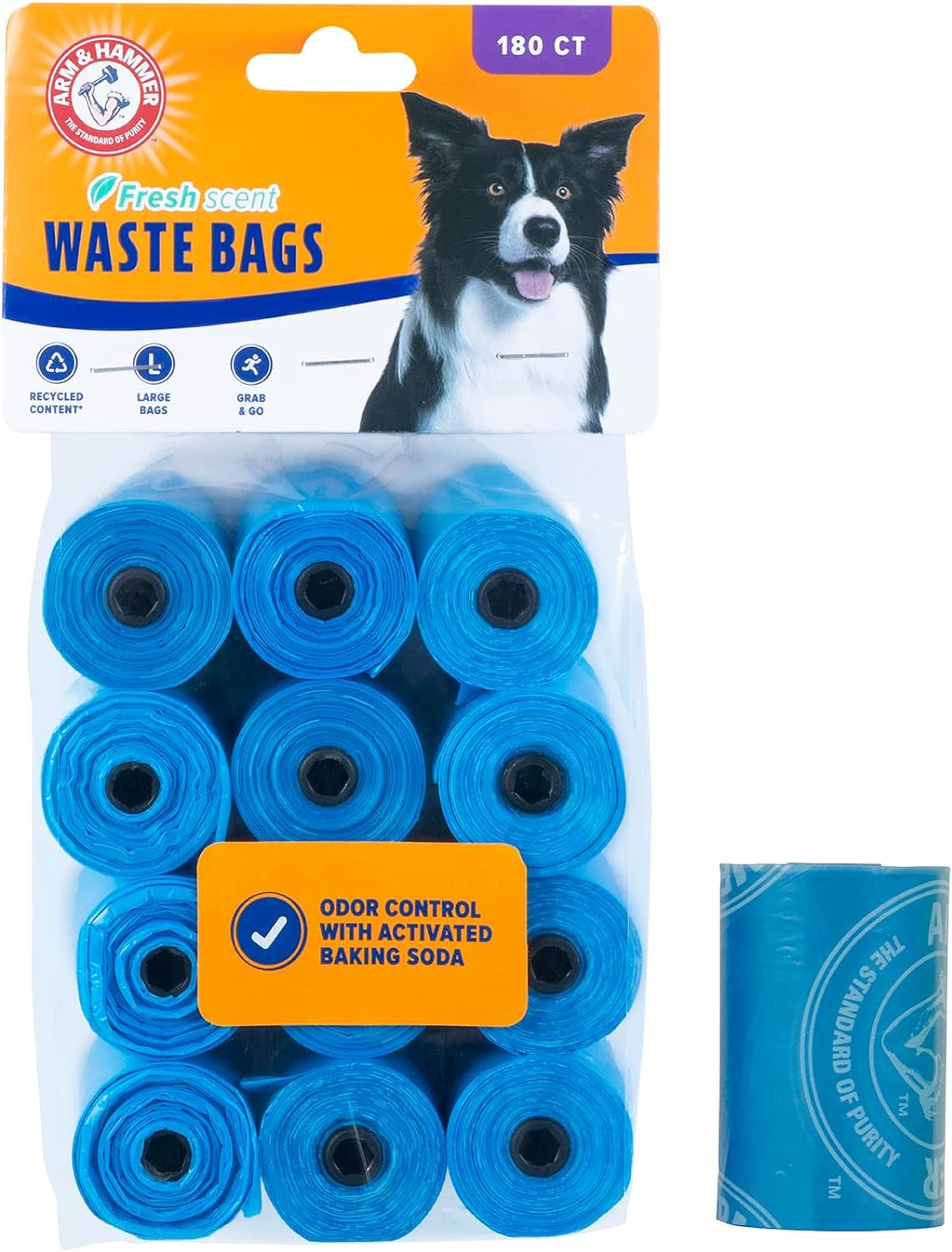 arm-hammer-dog-poop-leakproof-plant-based-120-count-waste-bags-unscented-made-from-40-corn-starch-with-activated-baking-soda-pack-of-8-green
