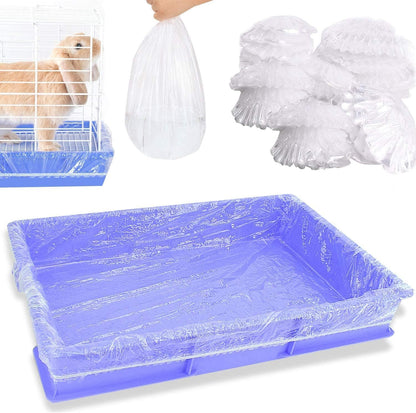 Upcessory 50 Pcs Disposable Cage Liners, Clear Plastic Rabbit Cage Liner Bag, Universal Toilet Film for Bunny, Hamster, Totoro, Hedgehog, Guinea Pig and Small Animals. | Universal Toilet Film for Bunny, Hamster, Totoro, Hedgehog, Guinea Pig and Small Animals(50Pcs, 47In)8