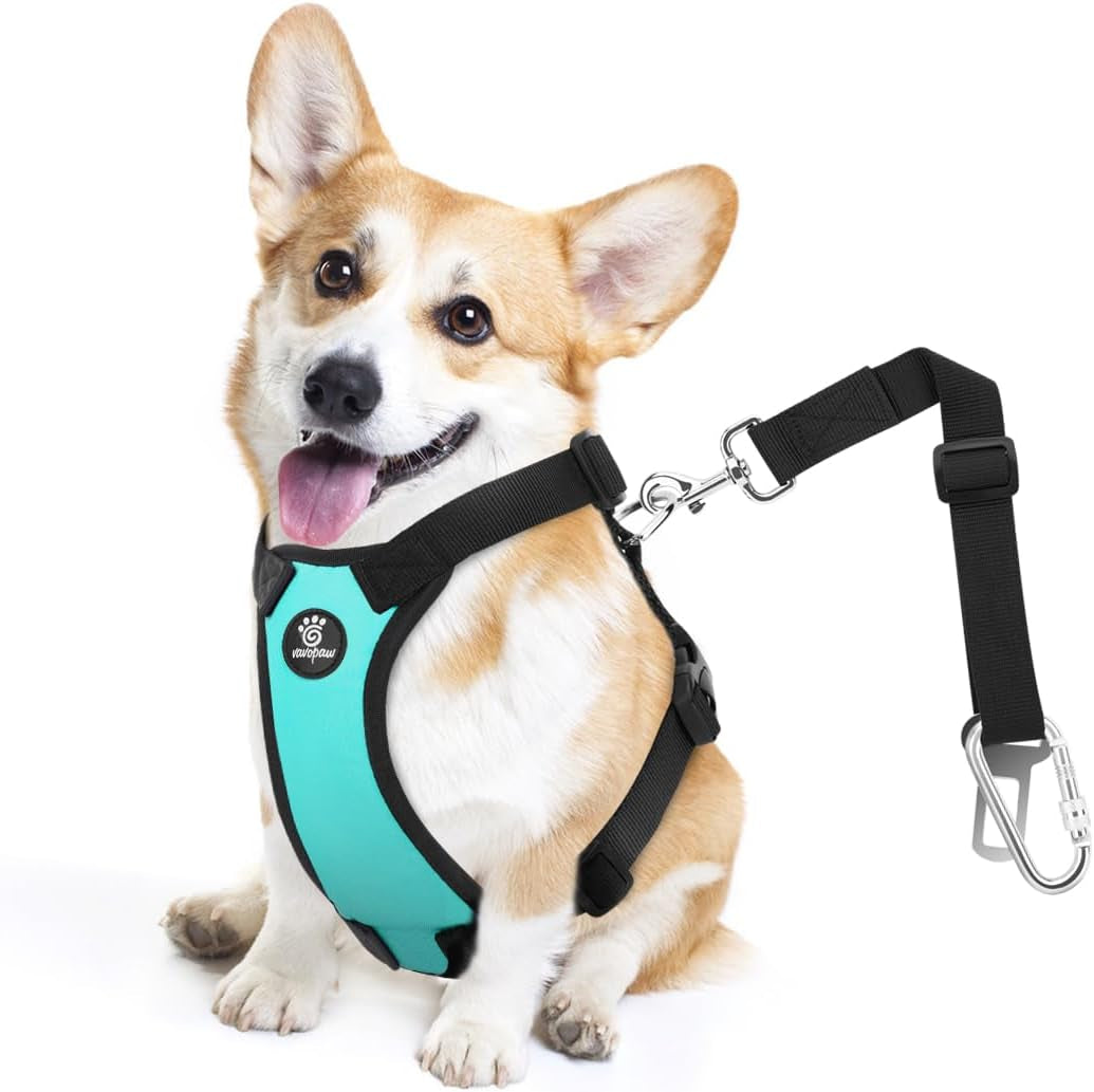 vavopaw-dog-seat-belt-vest-harness-for-car-2-in-1-seatbelt-buckle-soft-breathable-mesh-adjustable-buckle-nylon-heavy-duty-pet-safety-seat-belts-for-small-medium-large-pets-black-l