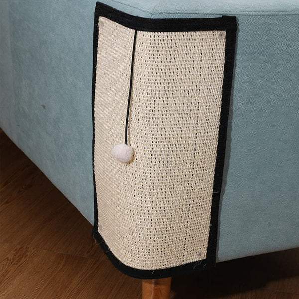 HAOZAIKEJI Cat Scratcher Mat, 2PCS Natural Sisal Cat Scratching Pad, Heavy Duty Couch Guard, Protecting Furniture, Easy Installation, Indoor, All Breed Sizes, Durable, Eco Friendly, Non Toxic1
