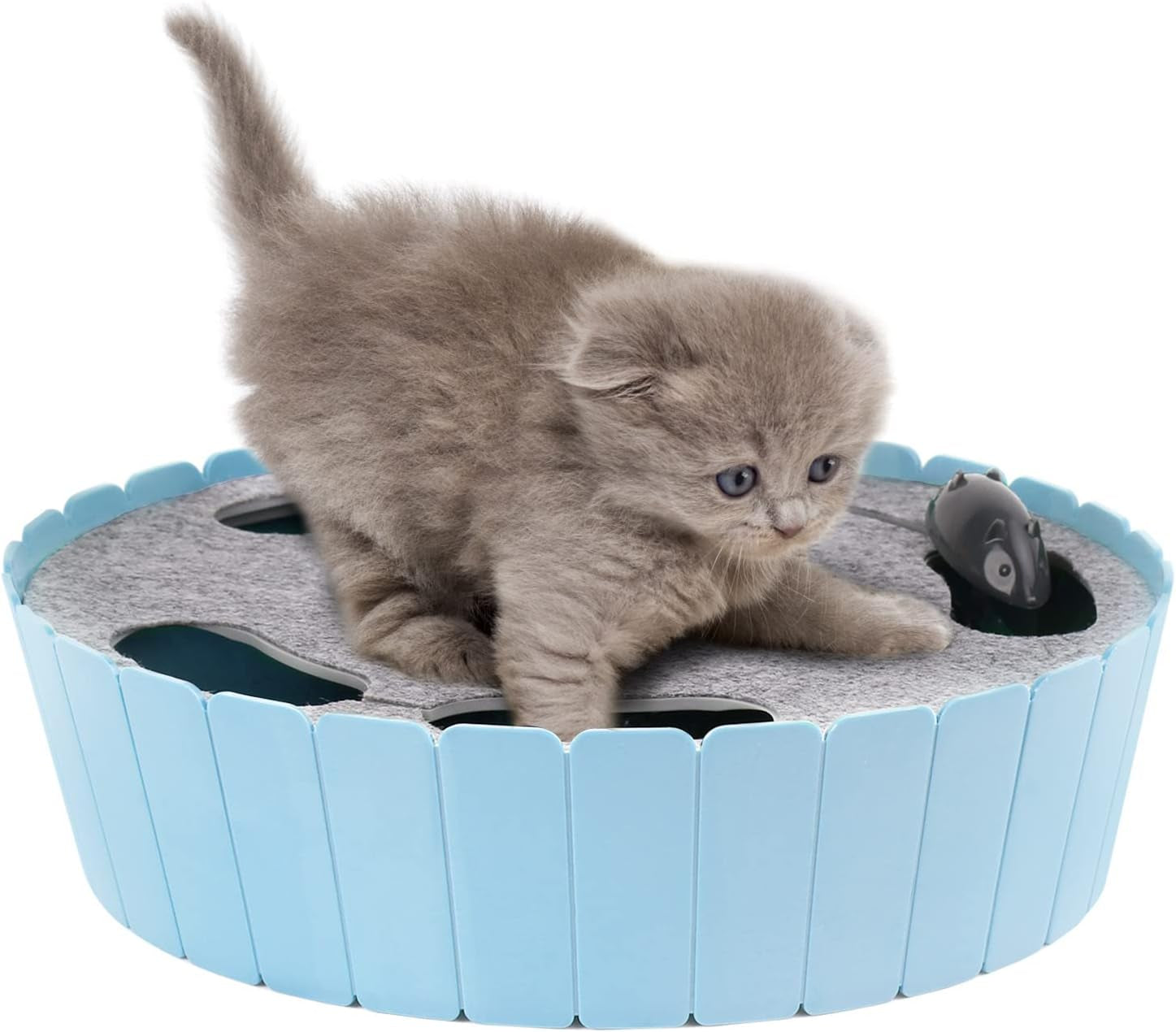pawaboo-interactive-cat-toy-with-running-mouse-electronic-motion-cat-toy-automatic-teaser-for-indoor-cats-pop-and-play-hide-seek-cat-toys-hunting-mouse-for-pet-cat-kitten-play-fun-exercise-green