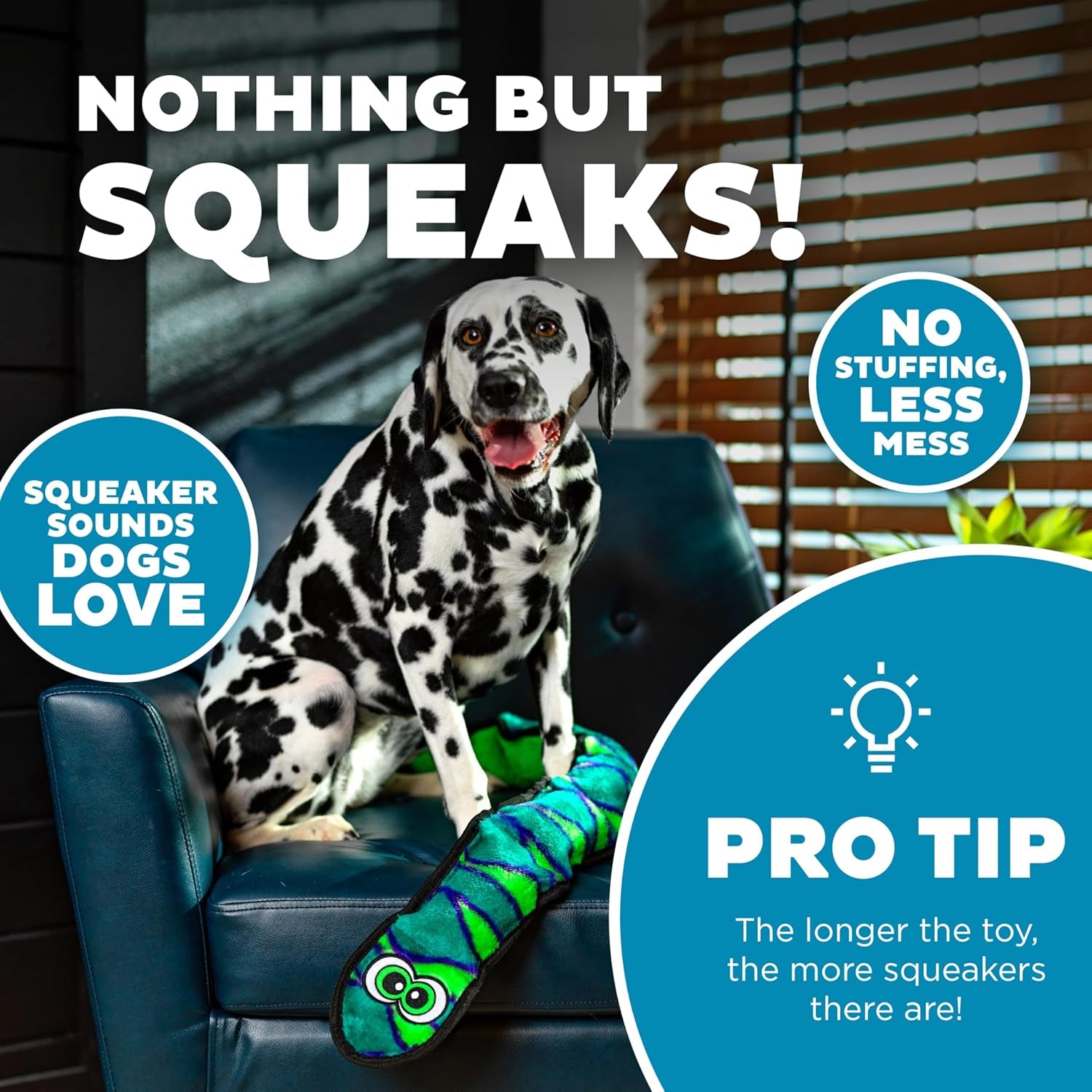 outward-hound-durablez-snake-squeaky-plush-dog-toy-no-stuffing-for-less-mess-interactive-tough-6-jumbo-squeakers-puppies-dogs-x-large-40