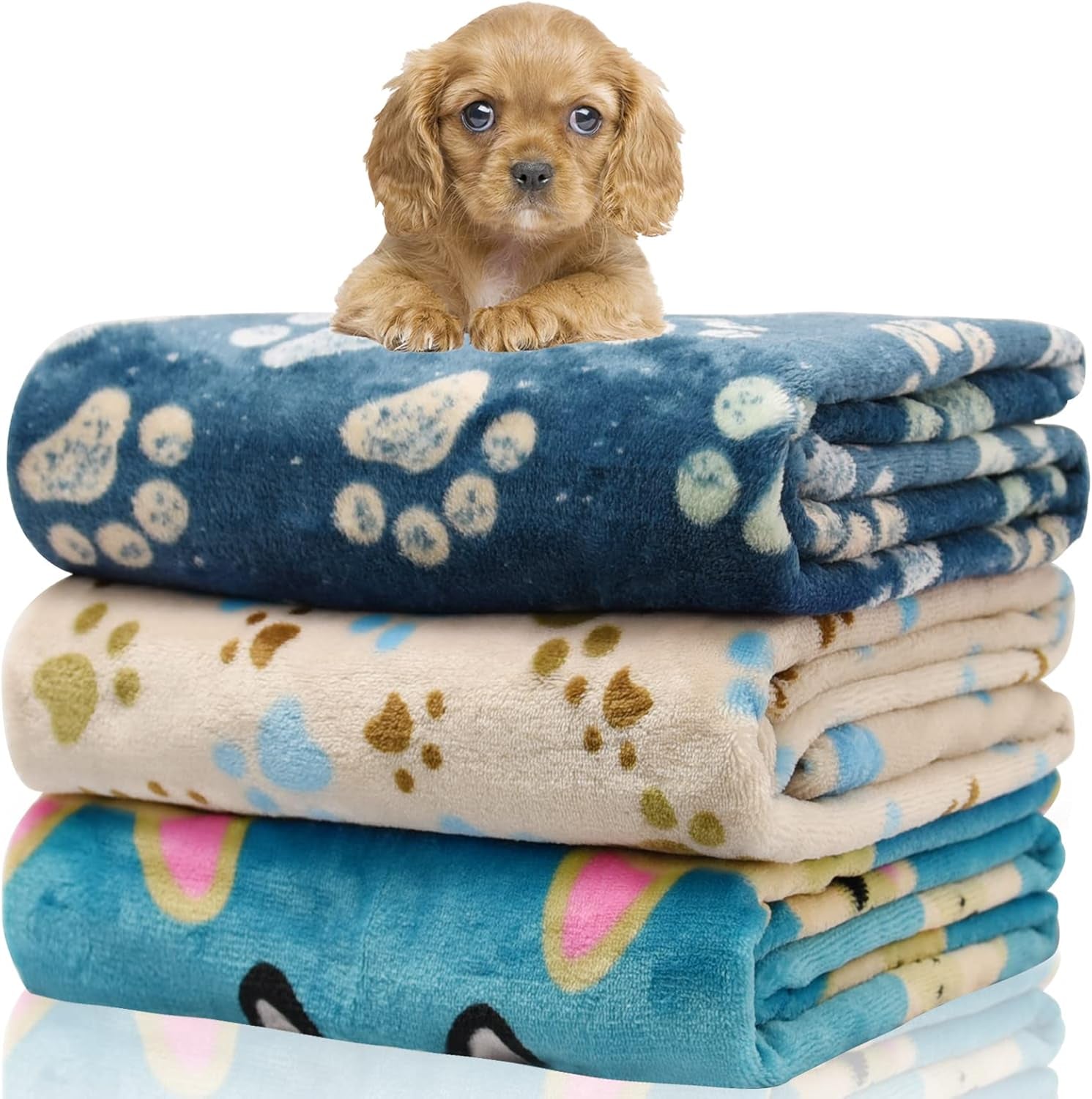 rezutan-dog-blankets-for-3-pack-large-medium-pet-cat-soft-fuzzy-washable-blanket-comfort-flannel-suitable-for-dogs-kennels-beds-sofas-furniture-gifts-puppy-essentials-41-x-31-inch-black