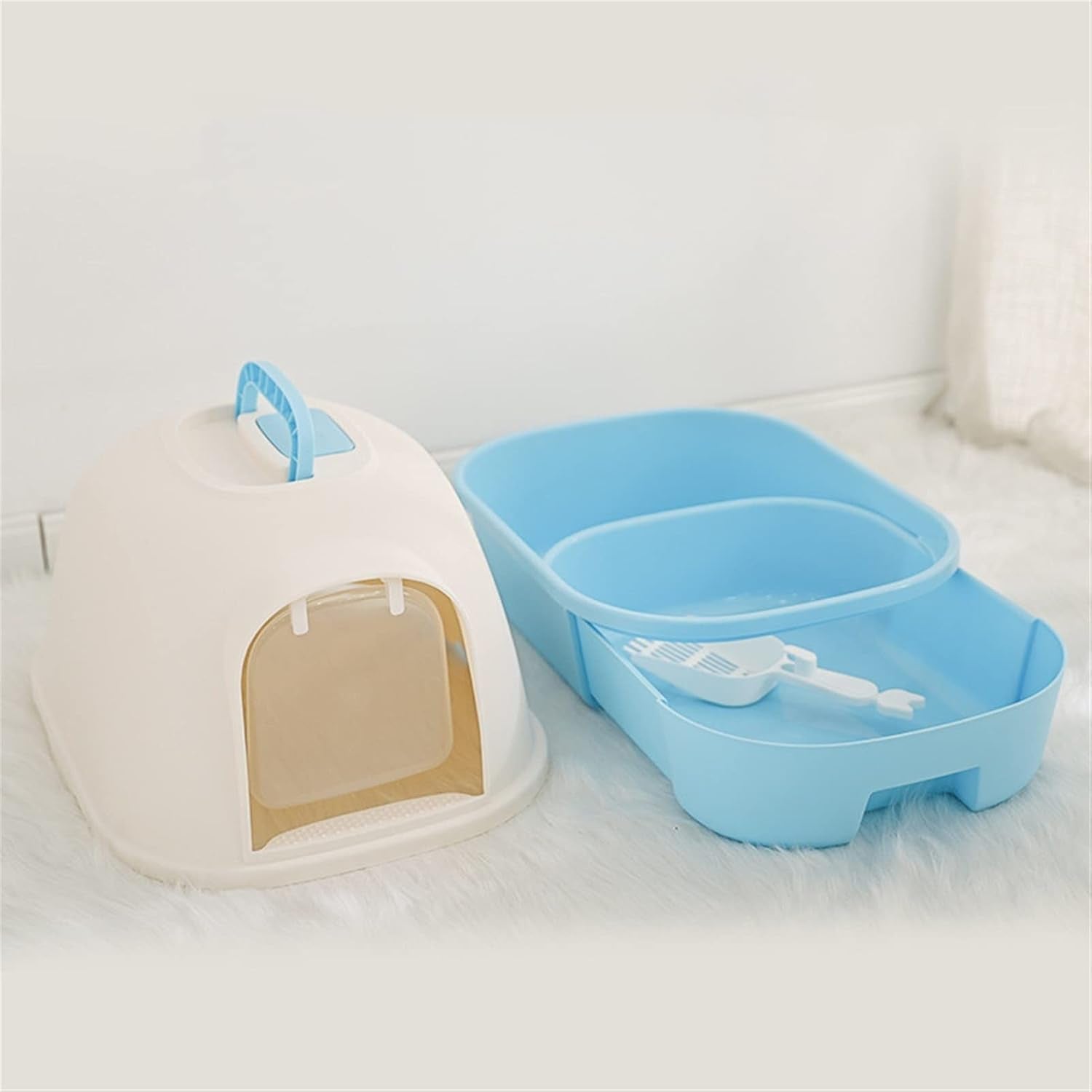 dog-potty-training-toilet-cat-litter-box-dome-drawer-design-with-scoop-enclosed-large-kitty-anti-splashing-suppliesb