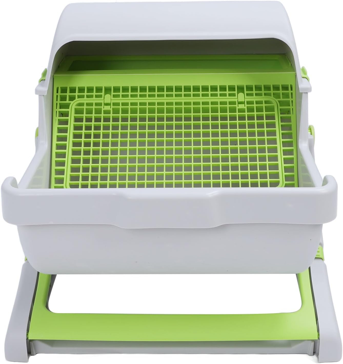 self-cleaning-cat-litter-box-enclosure-semi-automatic-pp-plastic-easy-assembly-tipping-bucket-style-large-kitty-litter-box-for-indoor-cats