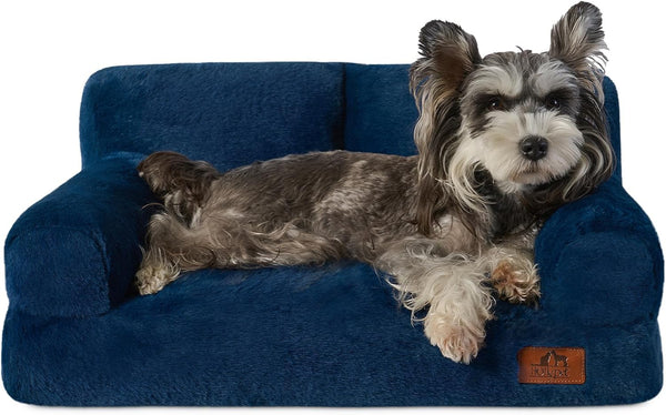 Hollypet Small Dog Large Cat Bed Puppy Couch Beds for Pets up to 25 Lbs | Fluffy Dog Cat Couch Plush Soft Warming Pets Beds with Machine Washable Cover and Non-Slip Bottom24