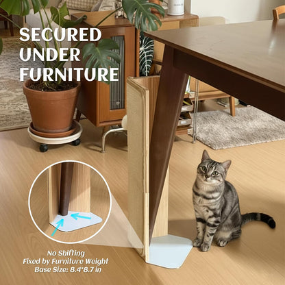 PETKARAY 27.9'' Cat Scratching Post for Couch Corner, Furniture Protector | Under-Furniture Cat Scratcher, Natural Sisal Scratch Pad, anti Scratch Couch Protector for Indoor Cats with Toy Ball3