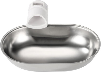 Smart Pet Water Fountain, Stainless Steel Automatic Pet Water Dispenser Wastewater Separation Feeding Watering Bowl for YSJ250424US for Cats and Small Dogs (Silver)1