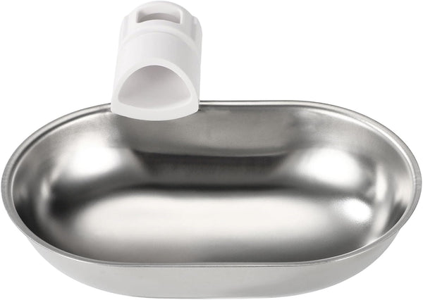 Smart Pet Water Fountain, Stainless Steel Automatic Pet Water Dispenser Wastewater Separation Feeding Watering Bowl for YSJ250424US for Cats and Small Dogs (Silver)1