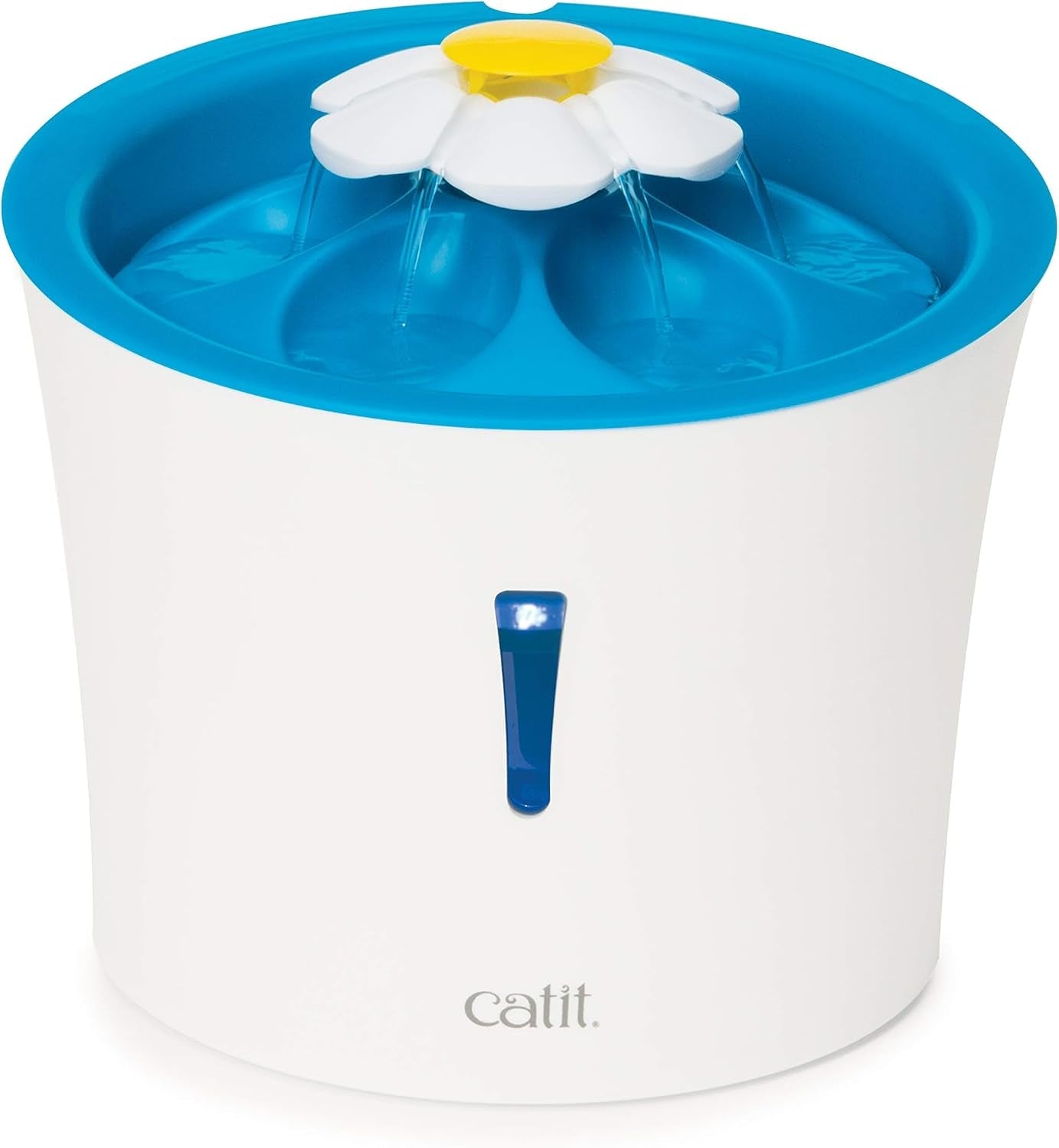 catit-flower-fountain-with-triple-action-filter-cat-drinking-water-fountain-3-l-green-cat-drinking-water-fountain